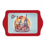 Mini plateau I Love Paris  Vlo 20 x 14 cm