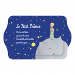 Mini plateau Le Petit Prince de St Exupéry bleu foncé 20 x 14 cm