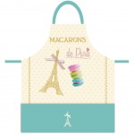 Tablier adulte en coton  - Les Macarons de Paris