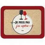 Plateau en mtal Je peux pas j'ai Apro - 35 x 25 cm