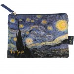 Pochette plate Van Gogh - Nuit Étoilée en coton