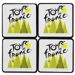 4 Dessous de verre - Tour de France - La Vie en Jaune