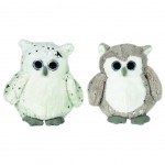 Set de 2 Peluches Chouettes - Boules Ornement de sapin - Nol