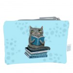 Pochette plate en coton Allen Design - Le Chat - Crasy Cat