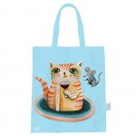 Sac cabas coton Allen Design - Le Chat - Crasy Cat