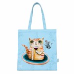Sac cabas coton Allen Design - Le Chat - Crasy Cat Sac cabas coton Allen Design - Le Chat - Crasy Cat