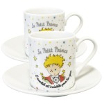 Tasses  caf Le Petit Prince de St Exupry en set de 2