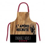 Tablier adulte en coton - L'Apro Recrute Engagez vous