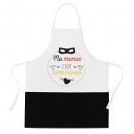 Tablier adulte en coton - Ma Maman c'est Super Maman