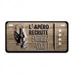 Magnet L'Apro Recrute Engagez vous - mini plaque mtal