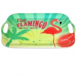 Grand Plateau Flamants Roses en mlamine 41 x 29 cm