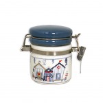 Pot  gros sel Hermtique avec cuillre de bois - WAVE