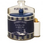 Pot  gros sel avec cuillre de bois Collection Aderne Bleu