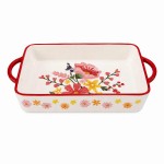 Plat � gratin champ�tre en c�ramique  32 cm
