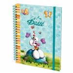 Cahier � spirale A5 Diddl bleu 80 pages