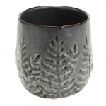 Cache pot gris en Cramique - Ryokan - 12 cm