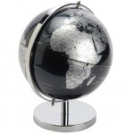 Globe Terrestre décoratif - Noir et Argent