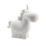 Lampe Licorne en porcelaine 26 cm