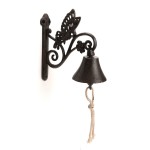 Cloche Murale Papillon en Fonte