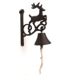 Cloche Murale Cerf en Fonte