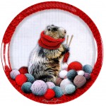 Plat La Marmotte en mlamine 36 cm
