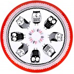 Plat Hiboux en mlamine 36 cm
