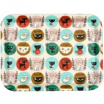 Petit plateau en fibre de bambou - Les Chats