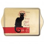 Mini plateau Le Chat Noir en mtal 18 x 14 cm