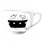 Tasse Jumbo Les Chats de Dubout - La Pche  la ligne