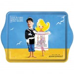 Mini plateau le Gendarme  St Tropez en mtal 18 x 14 cm