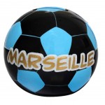 Tirelire Marseille Ballon Noire cramique