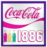 Miroir Coca Cola 1886 - 26 x 26 cm