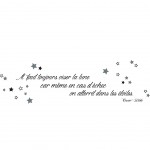 Stickers Citation Oscar Wilde planche - 40 x 140 cm