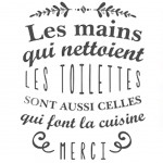 Stickers planche 20 x 70 cm - Les Mains qui Nettoient