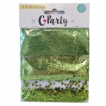 Sachet de paillettes - 3 tailles diffrentes - Vert