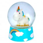Boule  Neige Licorne Arc en ciel
