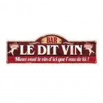 Plaque Dcorative Le Dit Vin - 90 cm