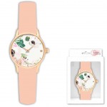 Montre femme fantaisie Florale - Beige