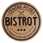 Set de table rond en toile de jute - Bistrot