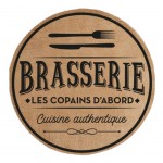 Set de table rond en toile de jute - Brasserie