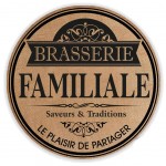 Set de table rond en toile de jute - Brasserie Familiale