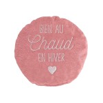 Bouillotte noyaux de cerise  Bien au chaud  17 x 17 cm