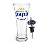 Coffret Le pastis de papa avec verre et bec verseur