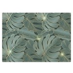 Set de table tropical vert et or