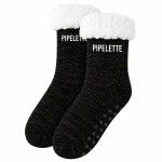 Chaussettes moumoute � paillettes Pipelette