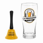 Coffret verre � bi�re et clochette