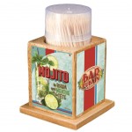 Support  cure-dents en bois - Mojito Bar Cubain