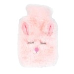 Chaufferette lapin rose Peluche 12 cm