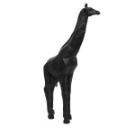 Girafe en rsine noire Origami 40 cm