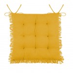 Galette de chaise Prague 40 x 40 cm - Jaune Moutarde